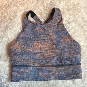 Lululemon Athletica Blue and Orange Sports Bra